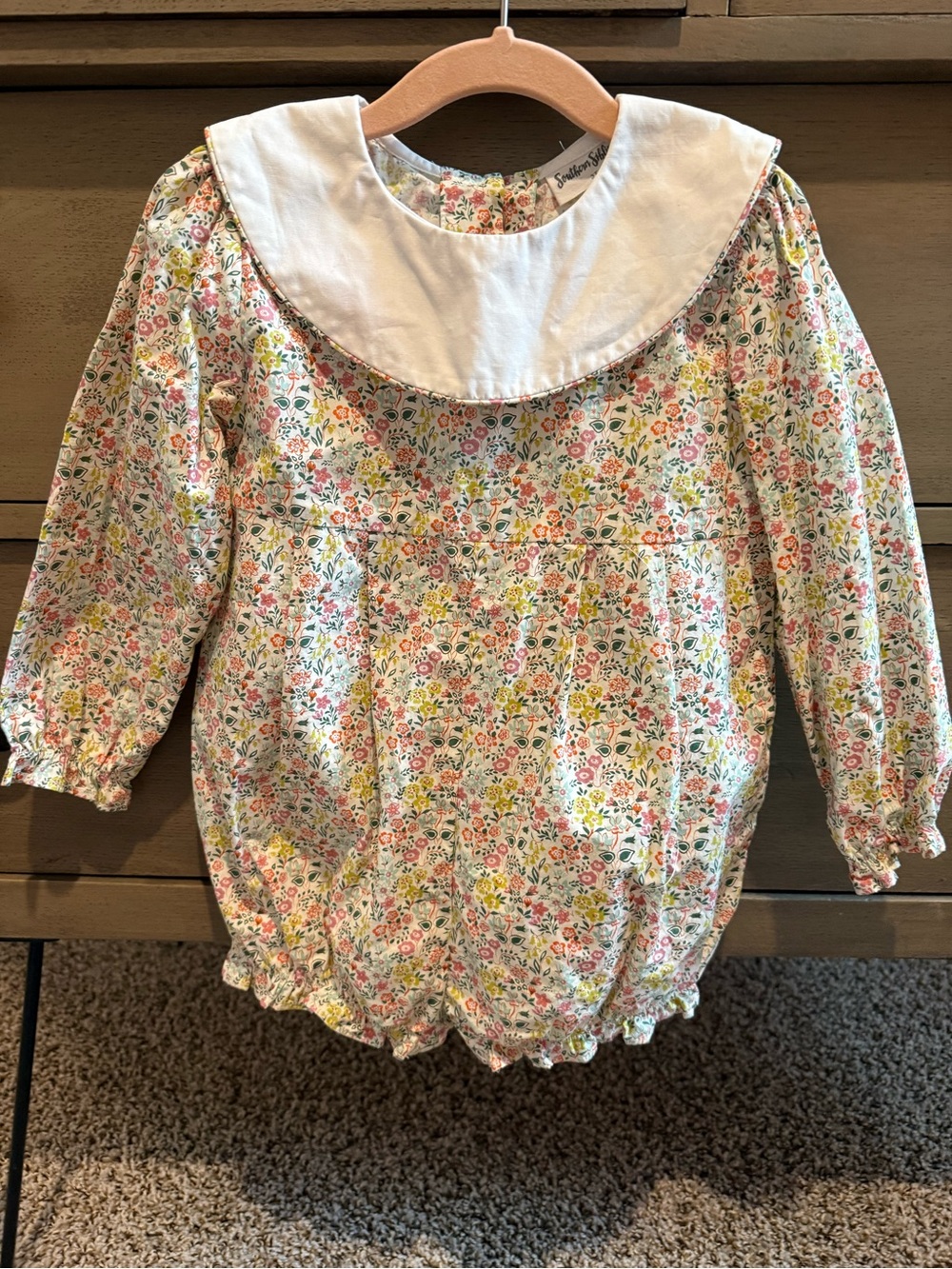 White-Collar Floral One-Piece Bubble - Multi Floral